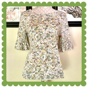 Short sleeve floral top NWT